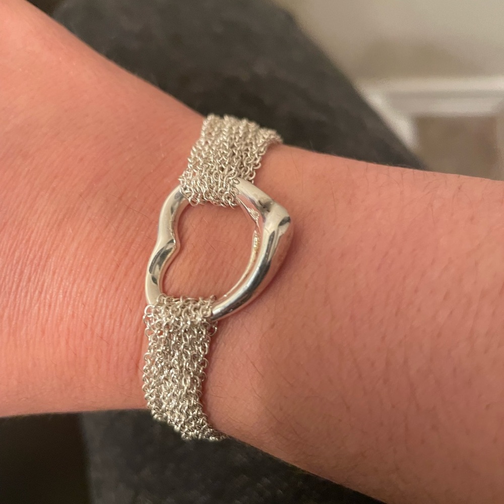 Tiffany and co. Elsa Peretti heart toggle bracelet
